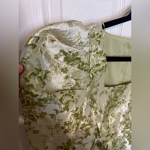 Hyacinth House Green Jacquard Bridgerton Blouse – Size Medium | Brocade NWT - Picture 9 of 14
